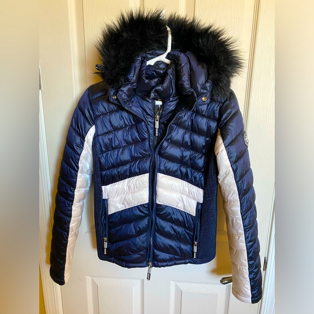 SUPERDRY FAUX FUR HOODED JACKET